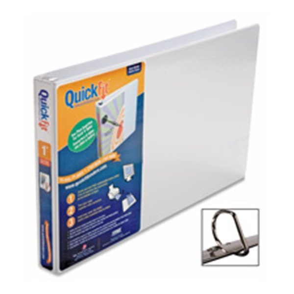 Stride - Inc. Ledger Binder- D-Ring- 1in. Capacity- 11-.50in.x19in.- White ST463175